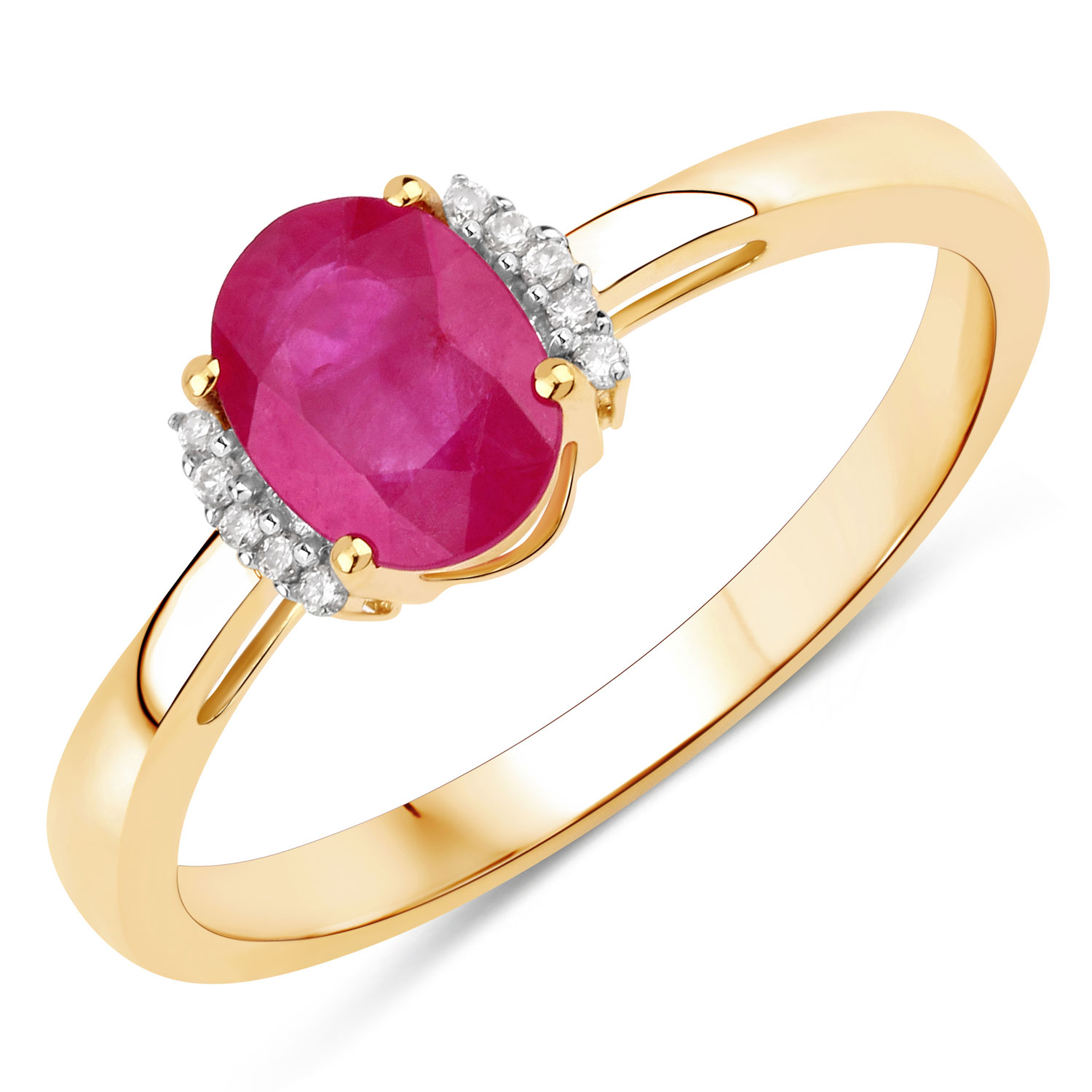 Genuine Johnson Mine Ruby and Natural Diamond Ring