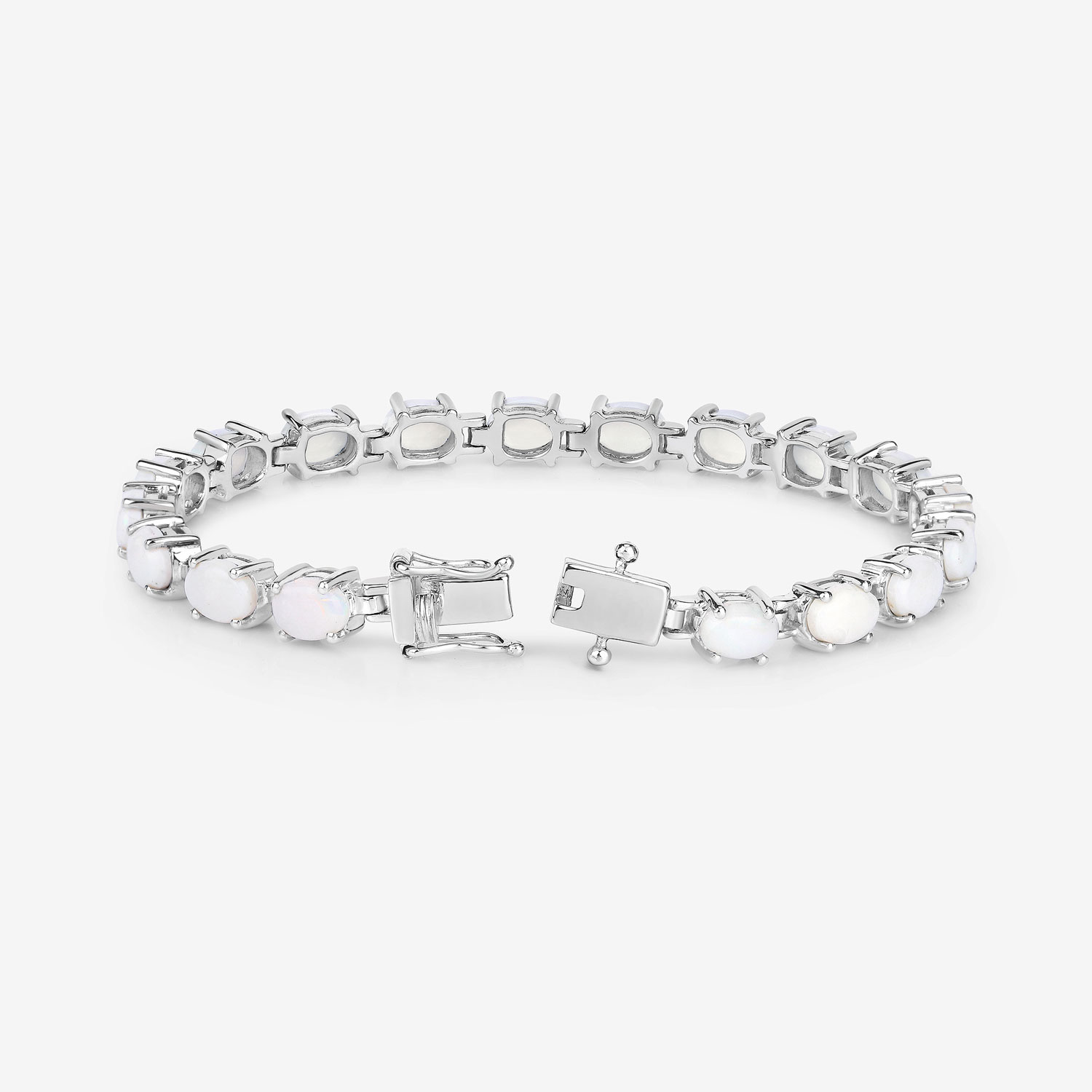 Fire & Light Opal Bracelet in Sterling Silver