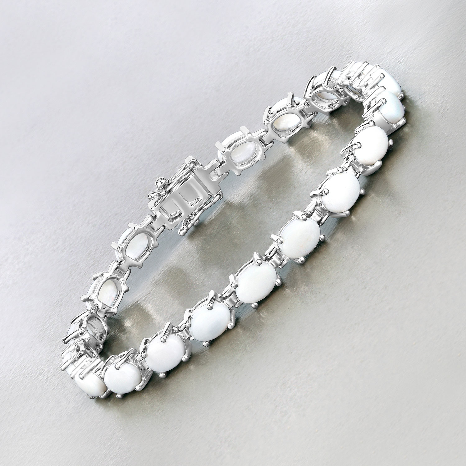 Fire & Light Opal Bracelet in Sterling Silver