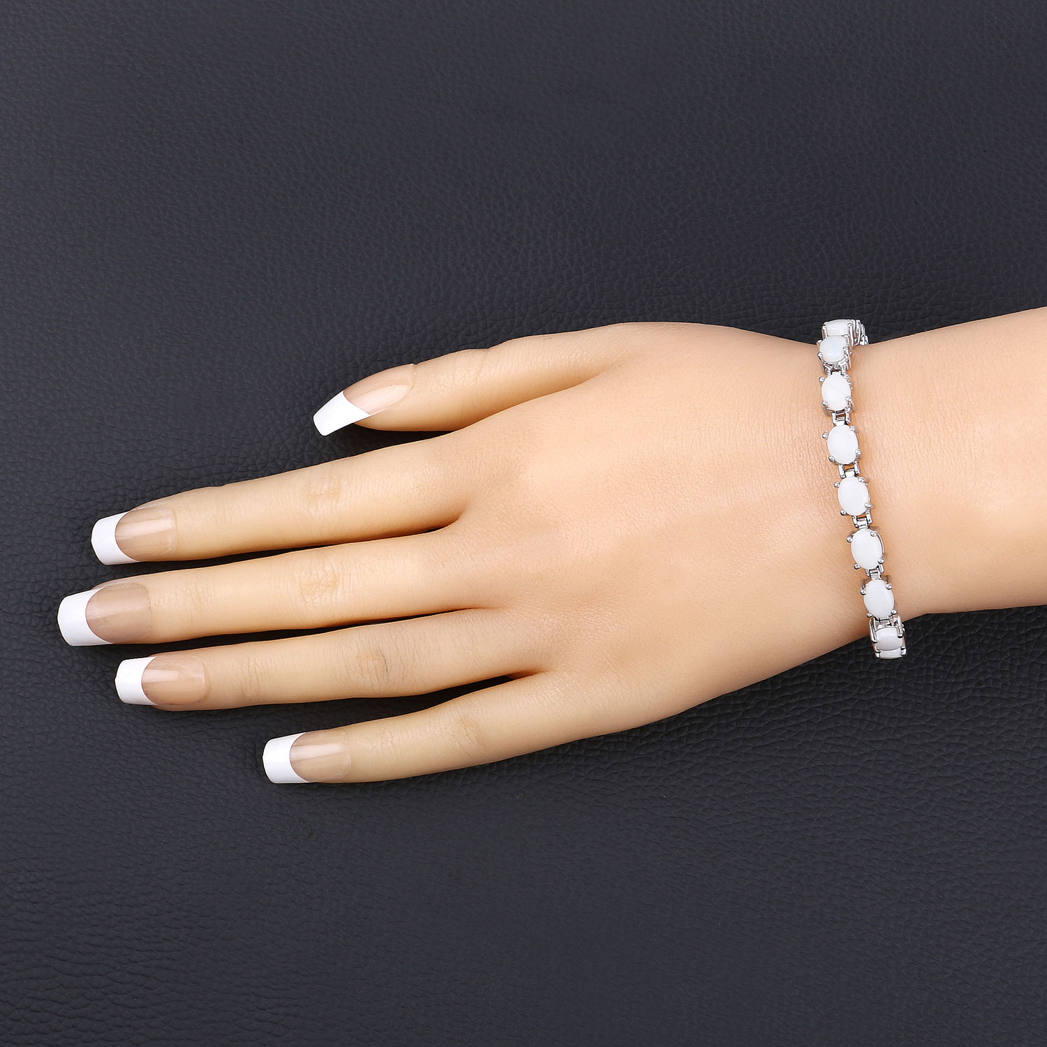Fire & Light Opal Bracelet in Sterling Silver
