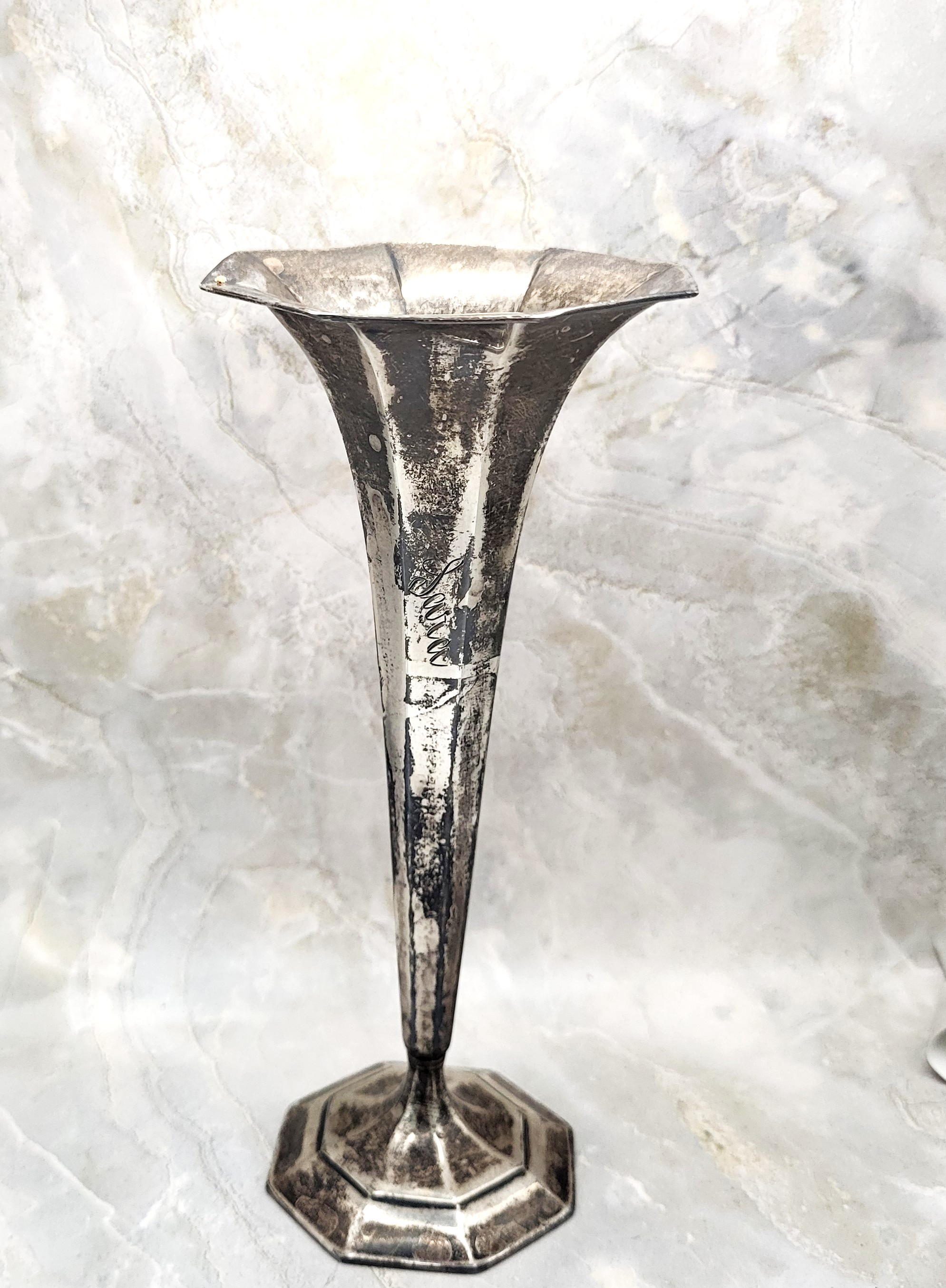 .925 Tiffany & Co. Trumpet Vase 1912 John C Moore Era