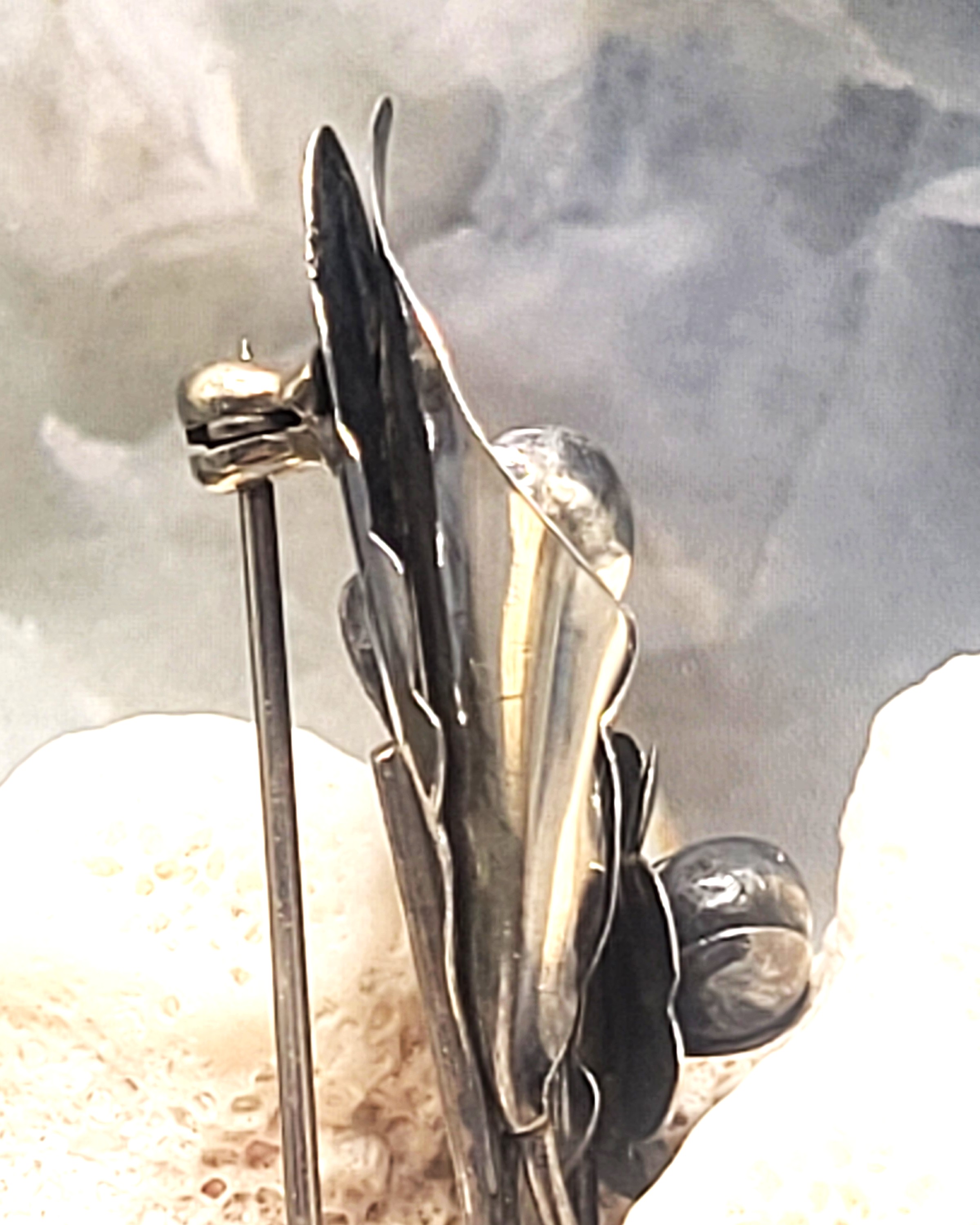 Handmade Sterling Silver Calla Lily Brooch