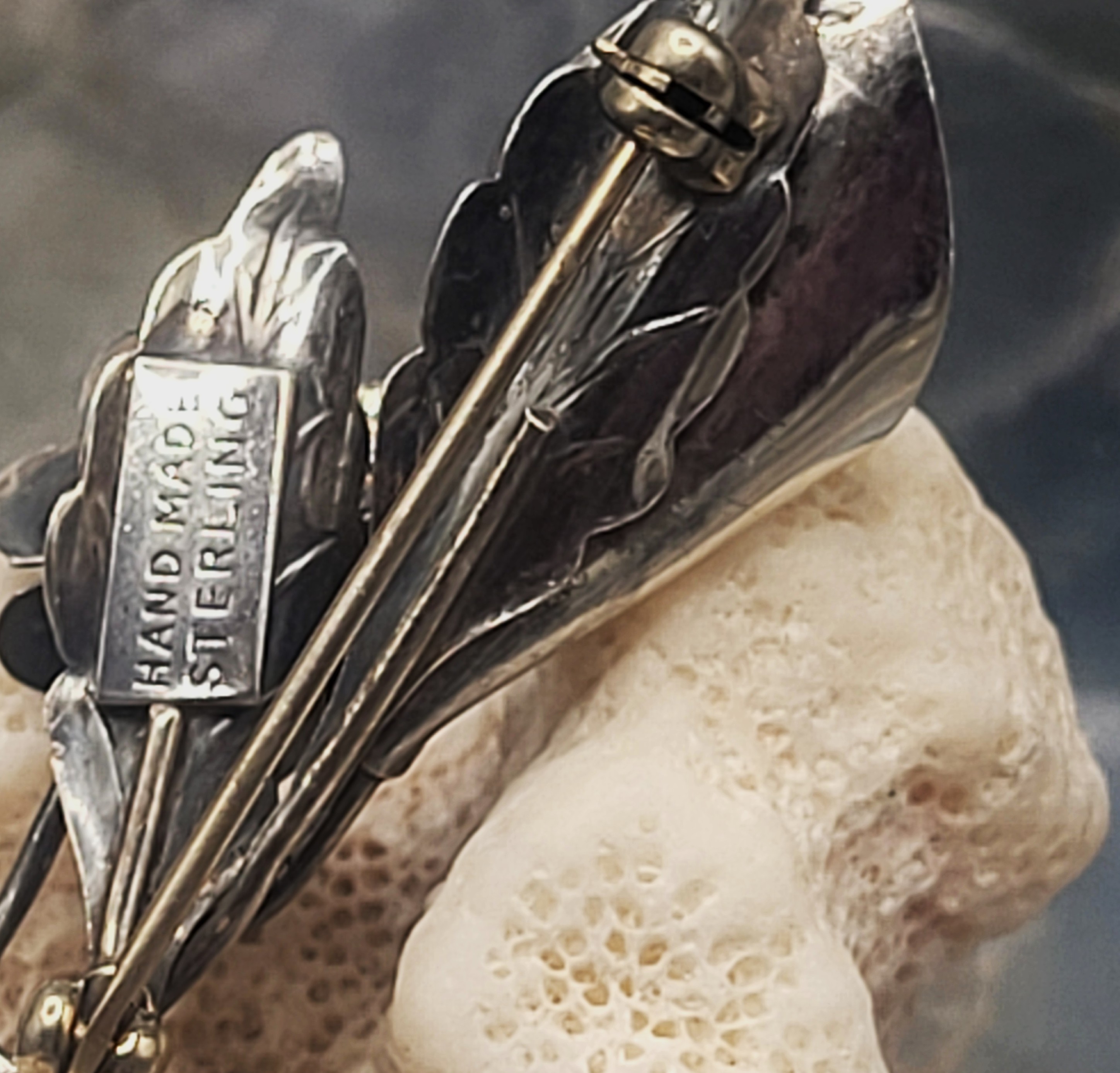 Handmade Sterling Silver Calla Lily Brooch