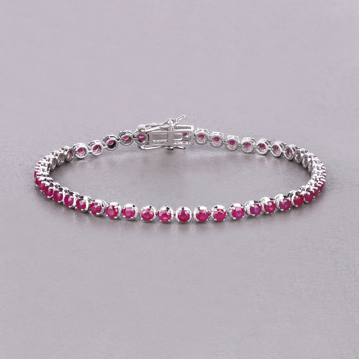 Mozambique Ruby Line Bracelet-Eternity Bracelet