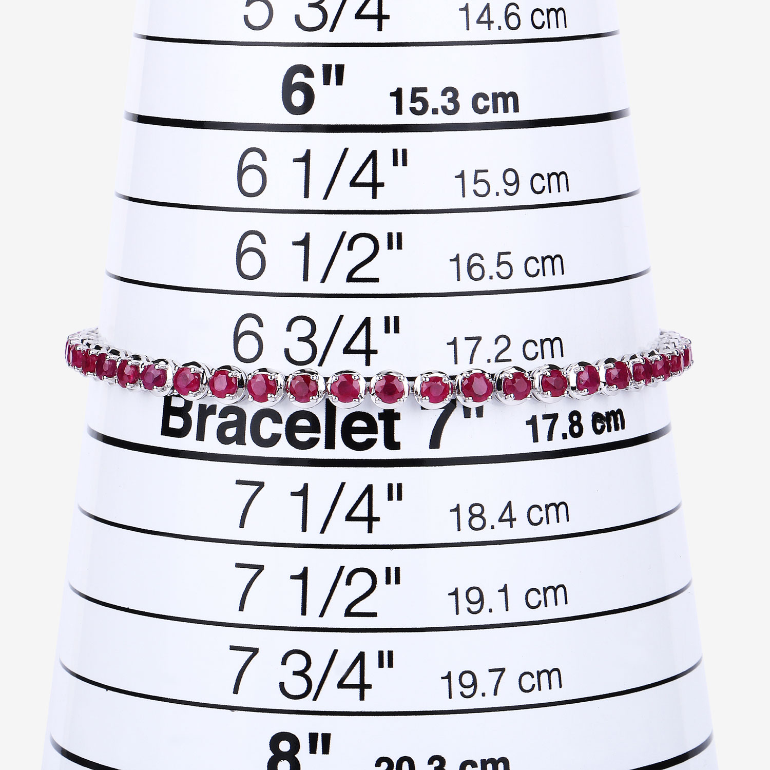 Mozambique Ruby Line Bracelet-Eternity Bracelet