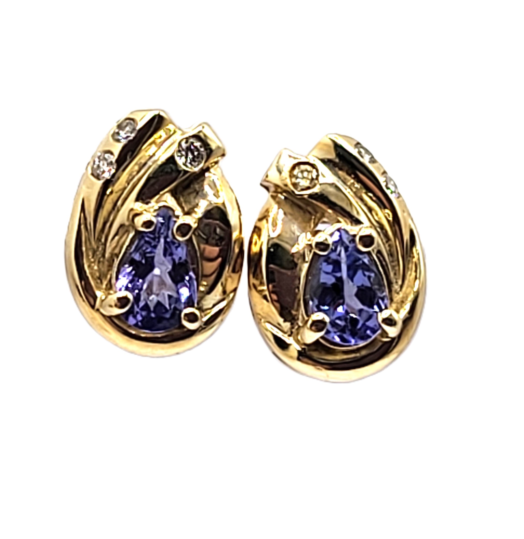 Timeless Tanzanite and Diamond Earrings