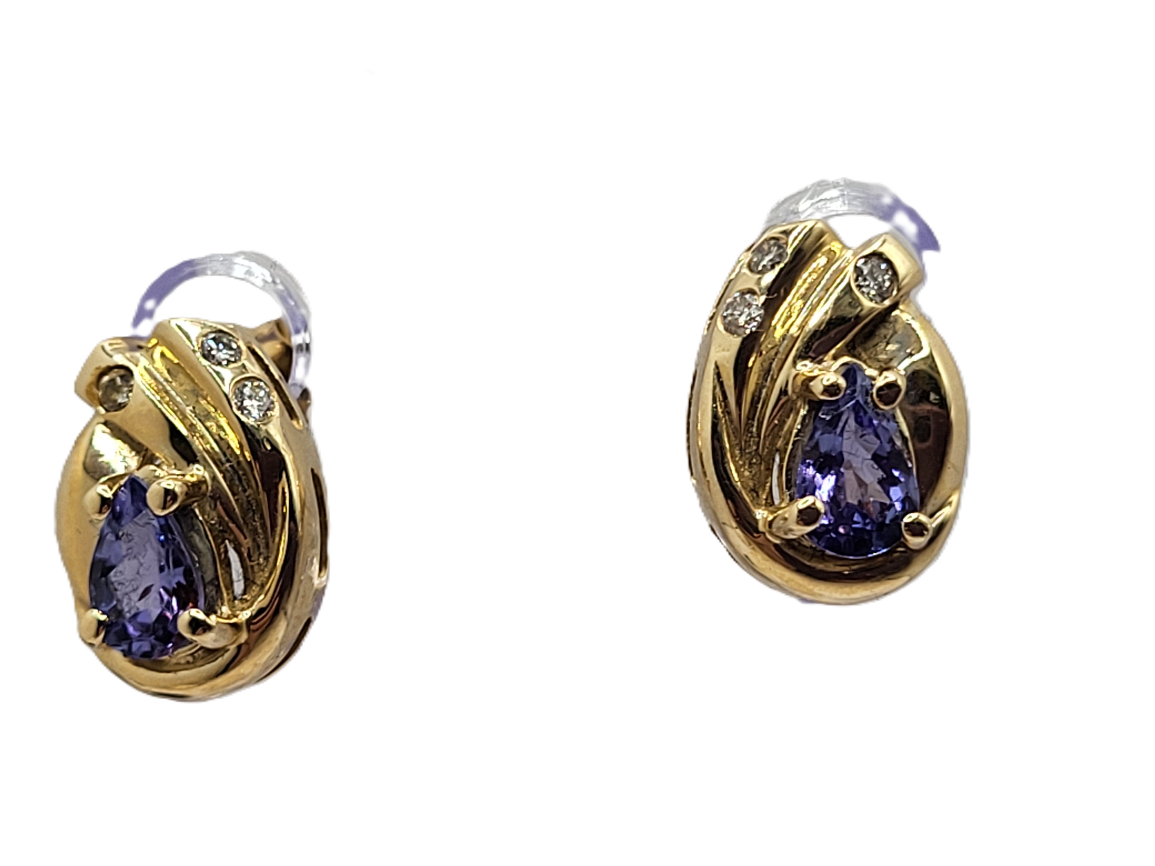Timeless Tanzanite and Diamond Earrings