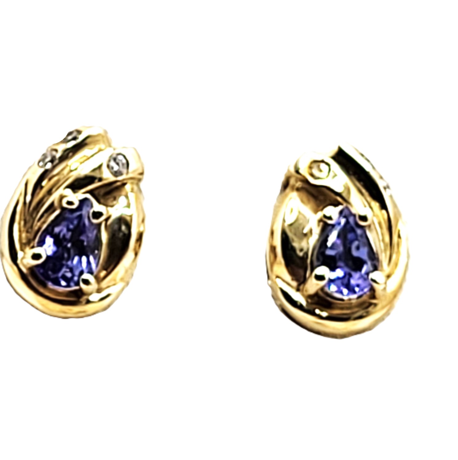 Timeless Tanzanite and Diamond Earrings