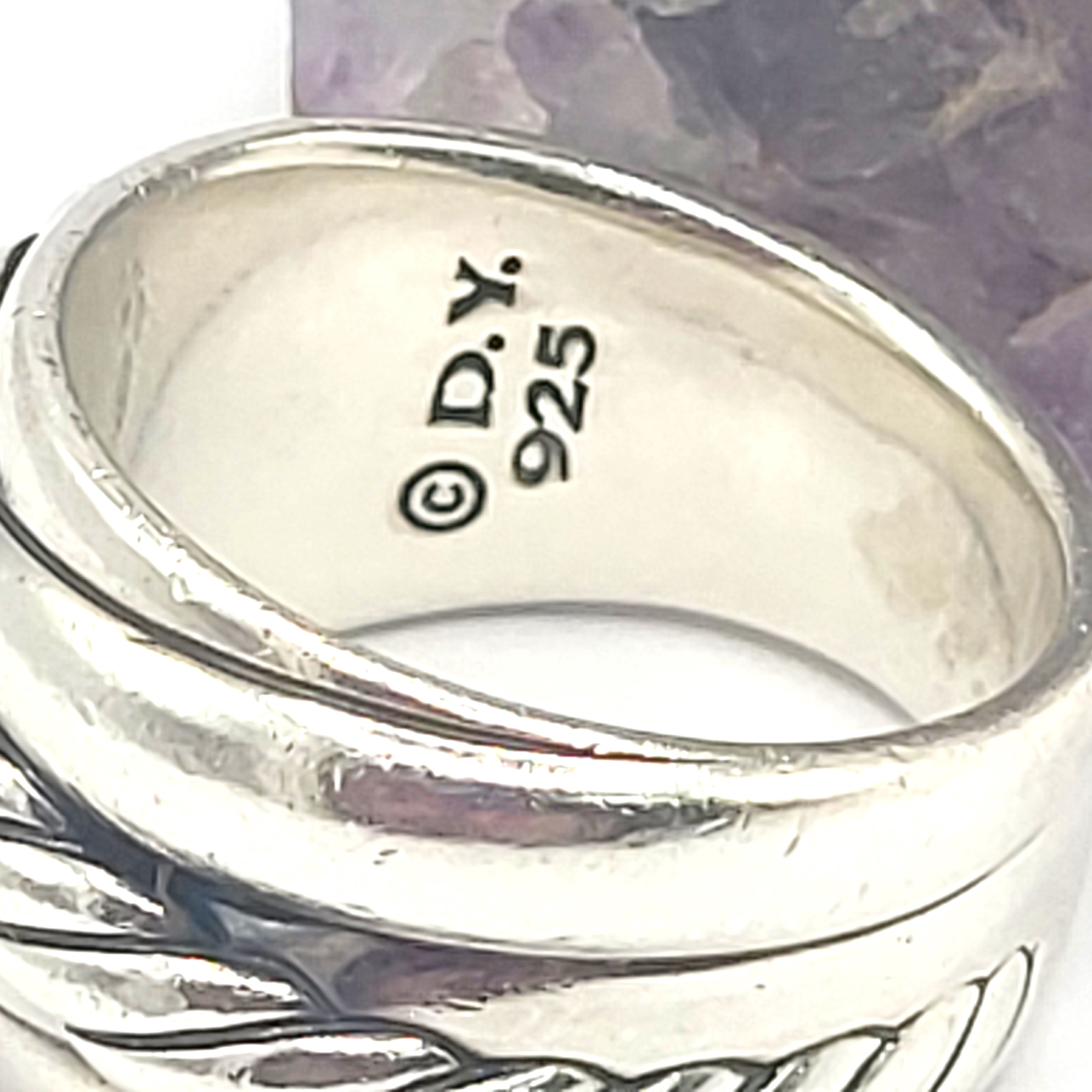 David Yurman Sterling Silver Crossover Cable Band