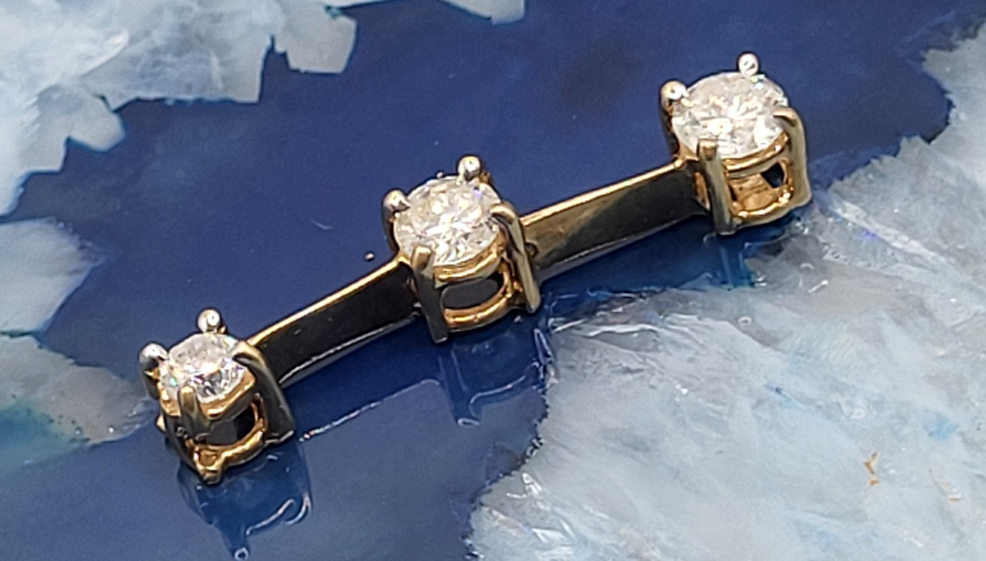 Diamond 3-Stone Pendant Past, Present, Future