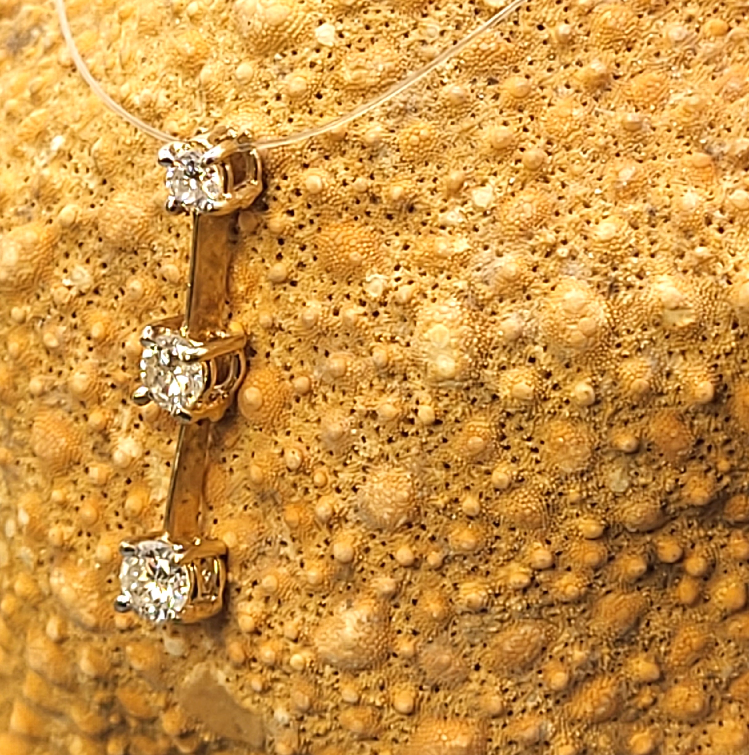 Diamond 3-Stone Pendant Past, Present, Future