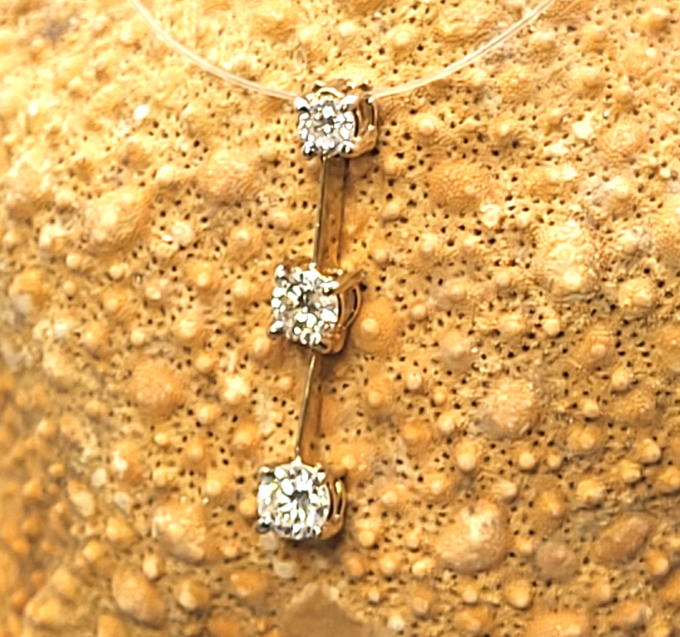 Diamond 3-Stone Pendant Past, Present, Future