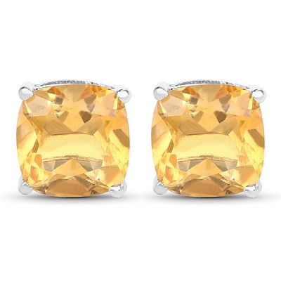 Bold and Chic Chunky Cushion-Cut Citrine Earrings. 15100077 
These ain't your grandma's 