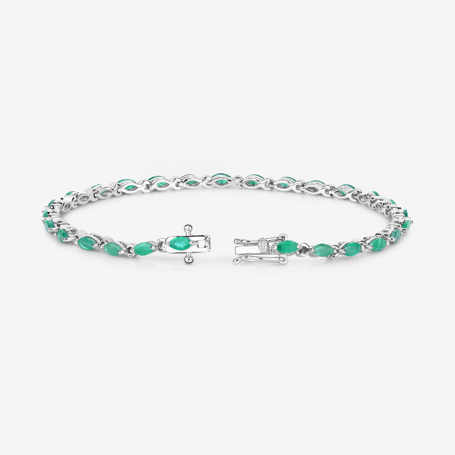 Zambian Emerald Eternity Bracelet