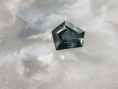 1.15CT Blue-Green Gradient Montana Sapphire. 13100187 
Mineral/Gemstone: Genuine Corundum 
