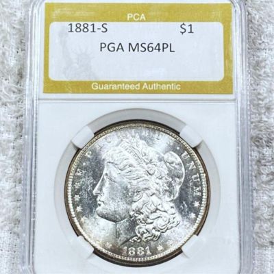 1881-S Morgan Silver Dollar PCA - MS64PL