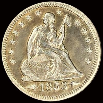 1853 Seated Liberty Quarter UNCIRCULATED