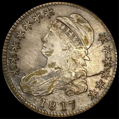 1817 Capped Bust Half Dollar LIGHTLY CIRCULATED