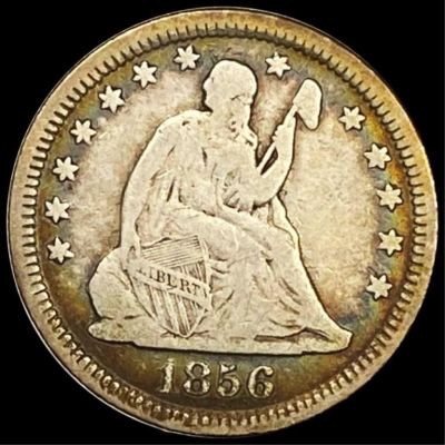 1856 Seated Liberty Quarter NICELY CIRCULATED