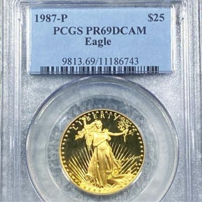 1987-P $25 1/2oz American Gold Eagle PCGS - PR69