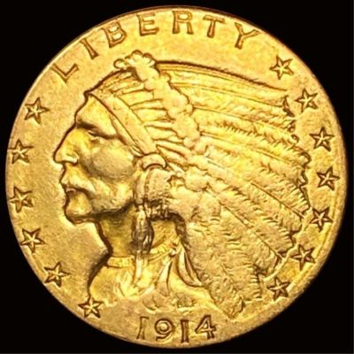 1914 $2.50 Gold Quarter Eagle UNCIRCULATED