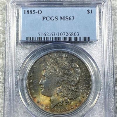1885-O Morgan Silver Dollar PCGS - MS63