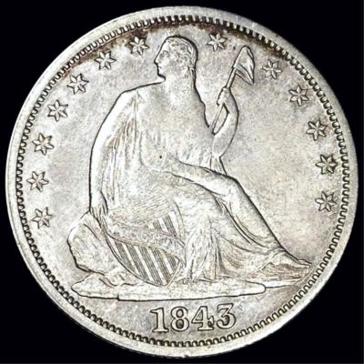 1843-O Seated Half Dollar UNCIRCULATED