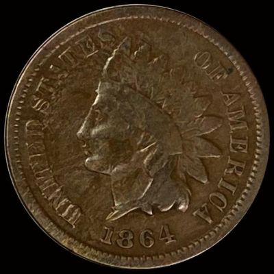 1864 Indian Head Penny NICELY CIRCULATED