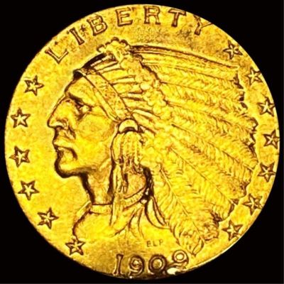 1909 $2.50 Gold Quarter Eagle UNCIRCULATED