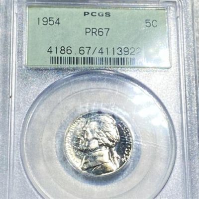 1954 Jefferson Nickel PCGS - PR67