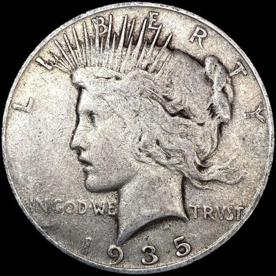 1935-S Silver Peace Dollar NICELY CIRCULATED