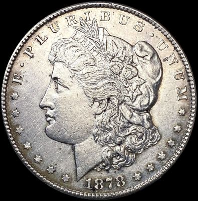1878-CC Morgan Silver Dollar CLOSELY UNCIRCULATED
