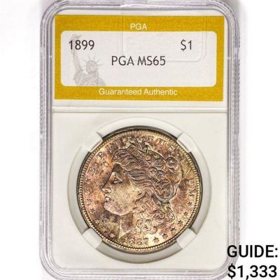 1899 Morgan Silver Dollar PGA MS65