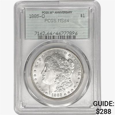 1885-O Morgan Silver Dollar PCGS MS64