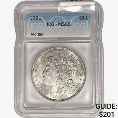 1921 Morgan Silver Dollar ICG MS65