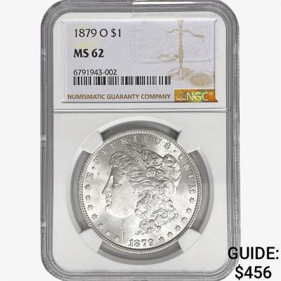 1879-O Morgan Silver Dollar NGC MS62