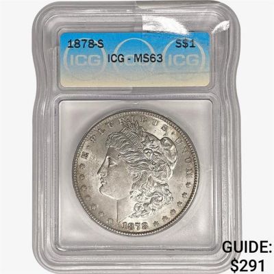 1878-S Morgan Silver Dollar ICG MS63