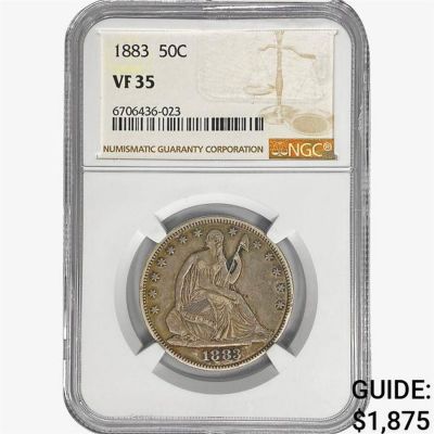 1883 Seated Liberty Half Dollar NGC VF35