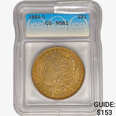 1884-O Morgan Silver Dollar ICG MS61