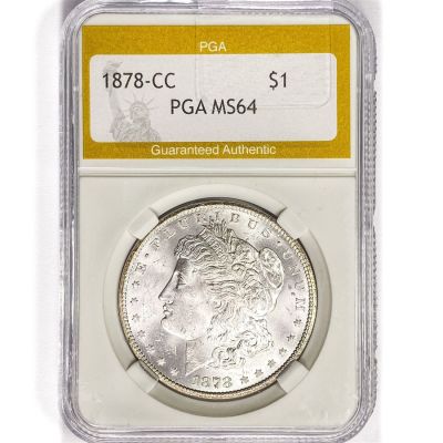 1878-CC Morgan Silver Dollar PGA MS64
