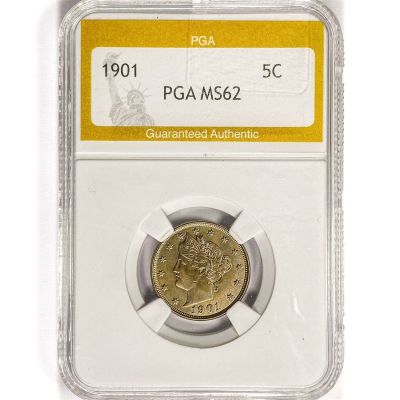 1901 Liberty Victory Nickel PGA MS62