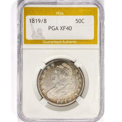 1819 / 8 Capped Bust Half Dollar PGA XF40