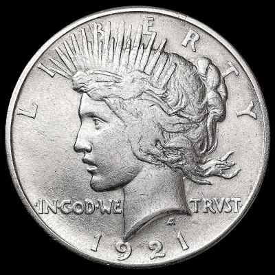 1921 Silver Peace Dollar LIGHTLY CIRCULATED
