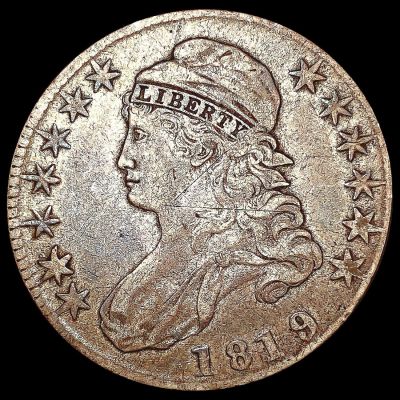 1819 Capped Bust Half Dollar NICELY CIRCULATED