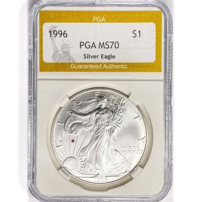 1996 American 1oz Silver Eagle PGA MS70