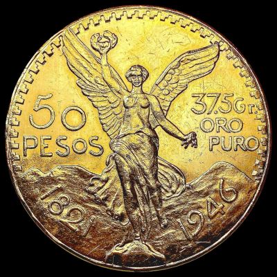 1946 Mexico 1.2057oz Gold 50 Pesos UNCIRCULATED
