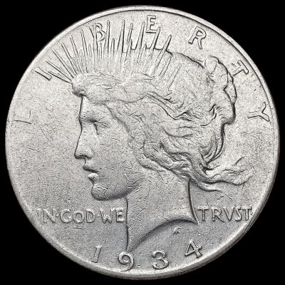 1934-S Silver Peace Dollar NEARLY UNCIRCULATED