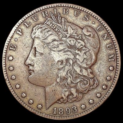 1893-CC Morgan Silver Dollar LIGHTLY CIRCULATED