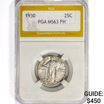 1930 Standing Liberty Quarter PGA MS63 FH