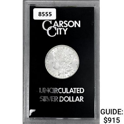 1884-CC Morgan Silver Dollar GSA. 1884-CC Morgan Silver Dollar GSA